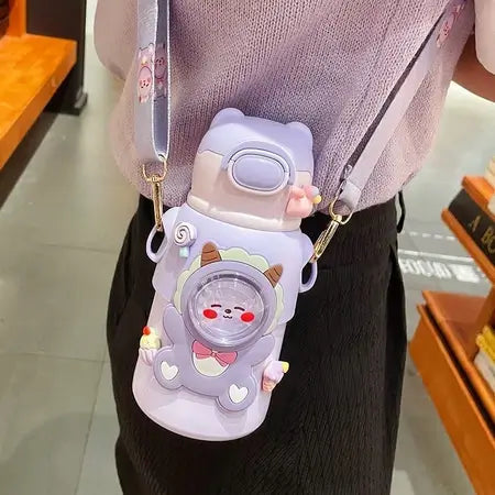 Garrafa Térmica Portátil de Bichinhos - Personalizado