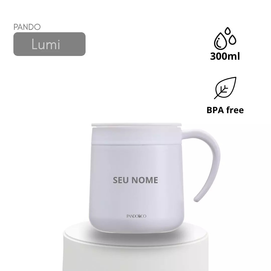 Caneca Térmica Pando Lumi + Ecobag Exclusiva