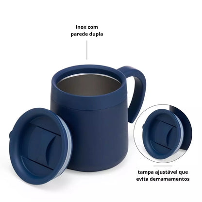 Caneca Térmica Pando Lumi + Ecobag Exclusiva