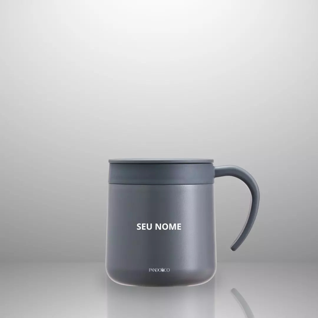 Caneca Térmica Pando Lumi + Ecobag Exclusiva