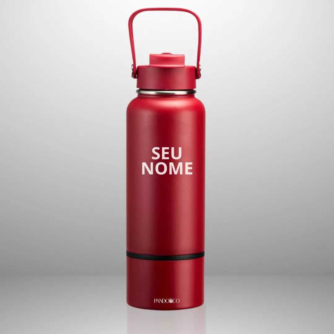 Garrafa Térmica Pando Ignes 800 ml + Ecobag Exclusiva
