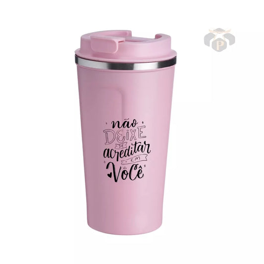 Copo Térmico Antideslizante 500ml - Personaliza