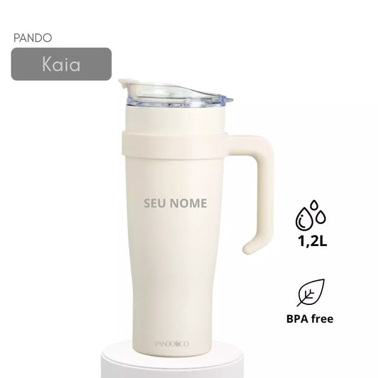 Copo Térmica Pando Kaia 1,2 L + Ecobag Exclusiva