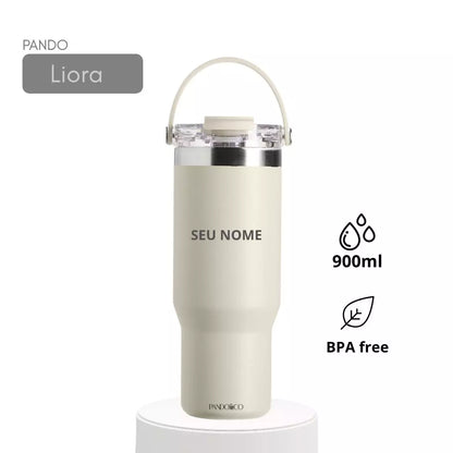 Copo Térmica Pando Liora 900 ml + Ecobag Exclusiva