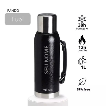 Garrafa Térmica Pando Fuel 1 litro + Ecobag Exclusiva