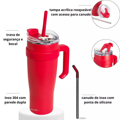 Copo Térmica Pando Kaia 1,2 L + Ecobag Exclusiva