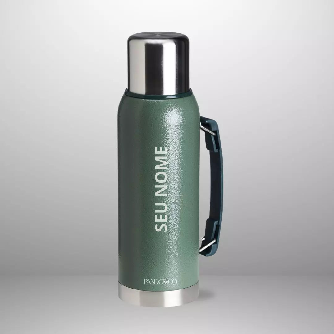 Garrafa Térmica Pando Fuel 1 litro + Ecobag Exclusiva