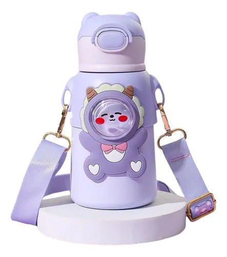 Garrafa Térmica Portátil de Bichinhos - Personalizado
