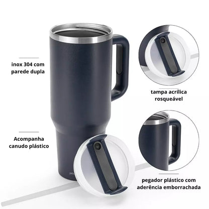 Copo Térmico Pando Atlas 1,2 l + Ecobag Exclusiva