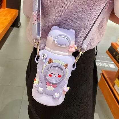 Garrafa Térmica Portátil de Bichinhos - Personalizado